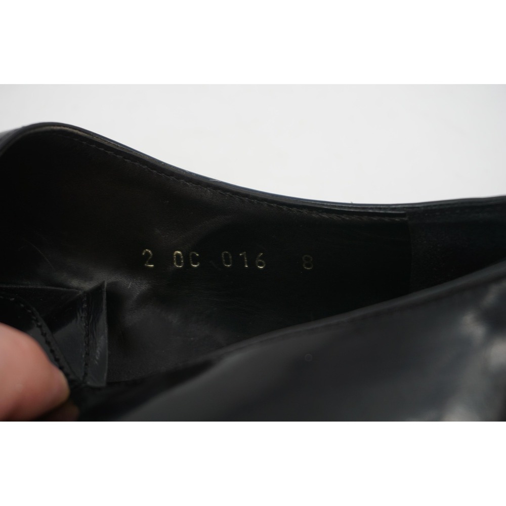 Prada Black Patent Leather Monk Strap Cap Toe Men's Size 8UK 9US - Picture 9 of 9